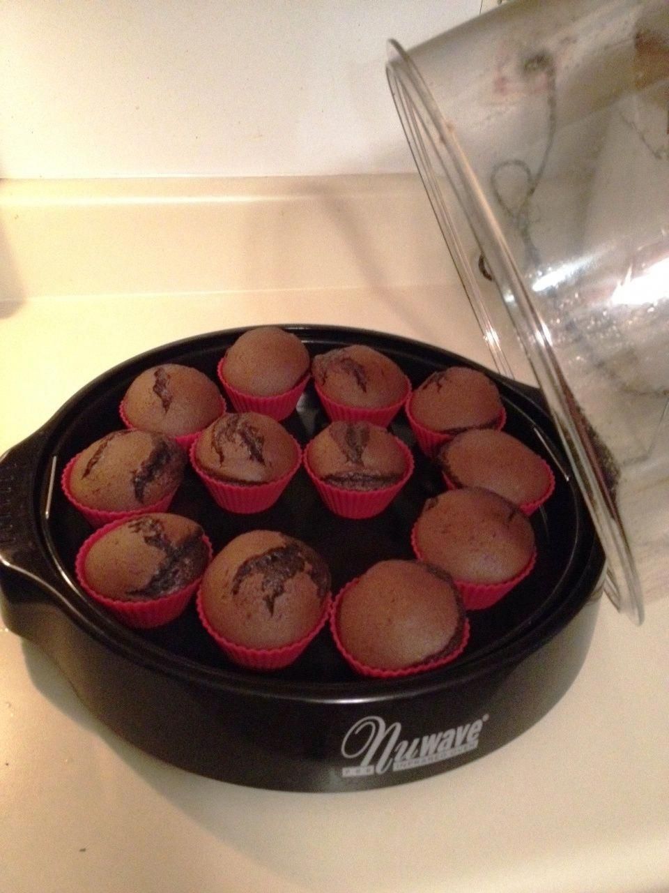 Darlene M. baked these yummy chocolate cupcakes with the NuWave