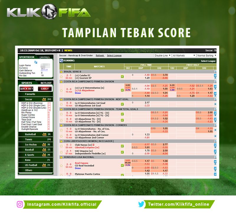 Berikut merupakan tampilan menu tebak score KlikFifa. Anda bisa ke menu dan pilih tebak score untuk anda mainkan. Segera pasang taruhan tebak score dan menangkan taruhan yang anda pasang Scores, Periodic Table, Menu, Names, Marketing, Menu Board Design, Periodic Table Chart, Periotic Table