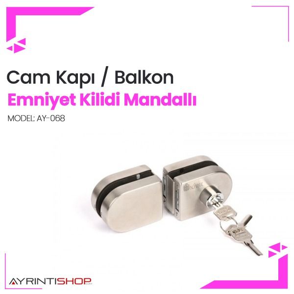 cam kapi cam balkon emniyet kilidi mandalli cam kapilarin yada cam balkon kapilar icin uygun olup cift kanatli disardan anahtar iceri canta kapilar ki li m