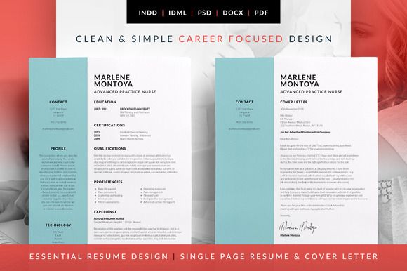 Advanced Practice Nurse Sample Resume Captivating Essential Resume Marlenebilmaw Creative On Creativemarket . Advanced Practice Nurse Sample Resume Adorable Essential Resume Marlenebilmaw Creative On Creativemarket .