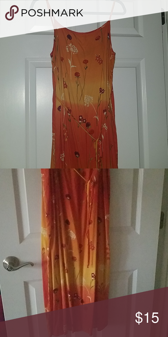 Maxi dress Maxi dress Orange flowered maxi dress N Maxi dress Maxi dress Orange flowered maxi dress N