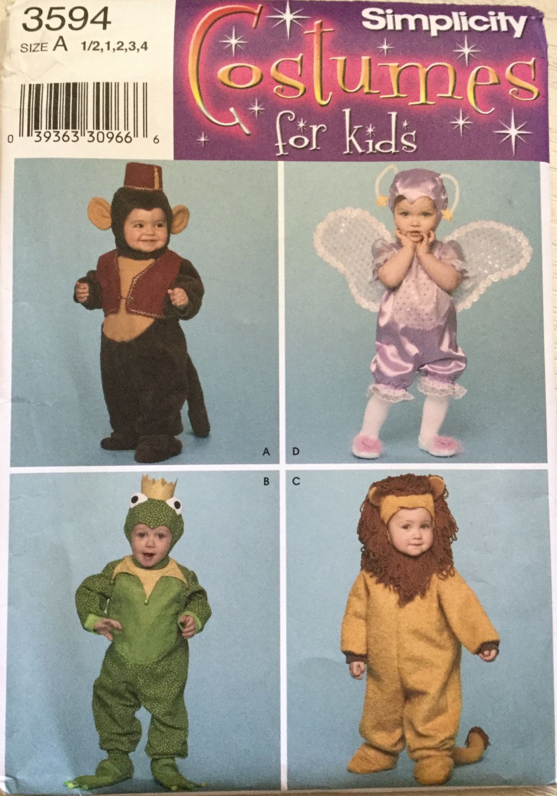 uncut pattern in factory fold sizes 6 months 3 fairy has attached wings
