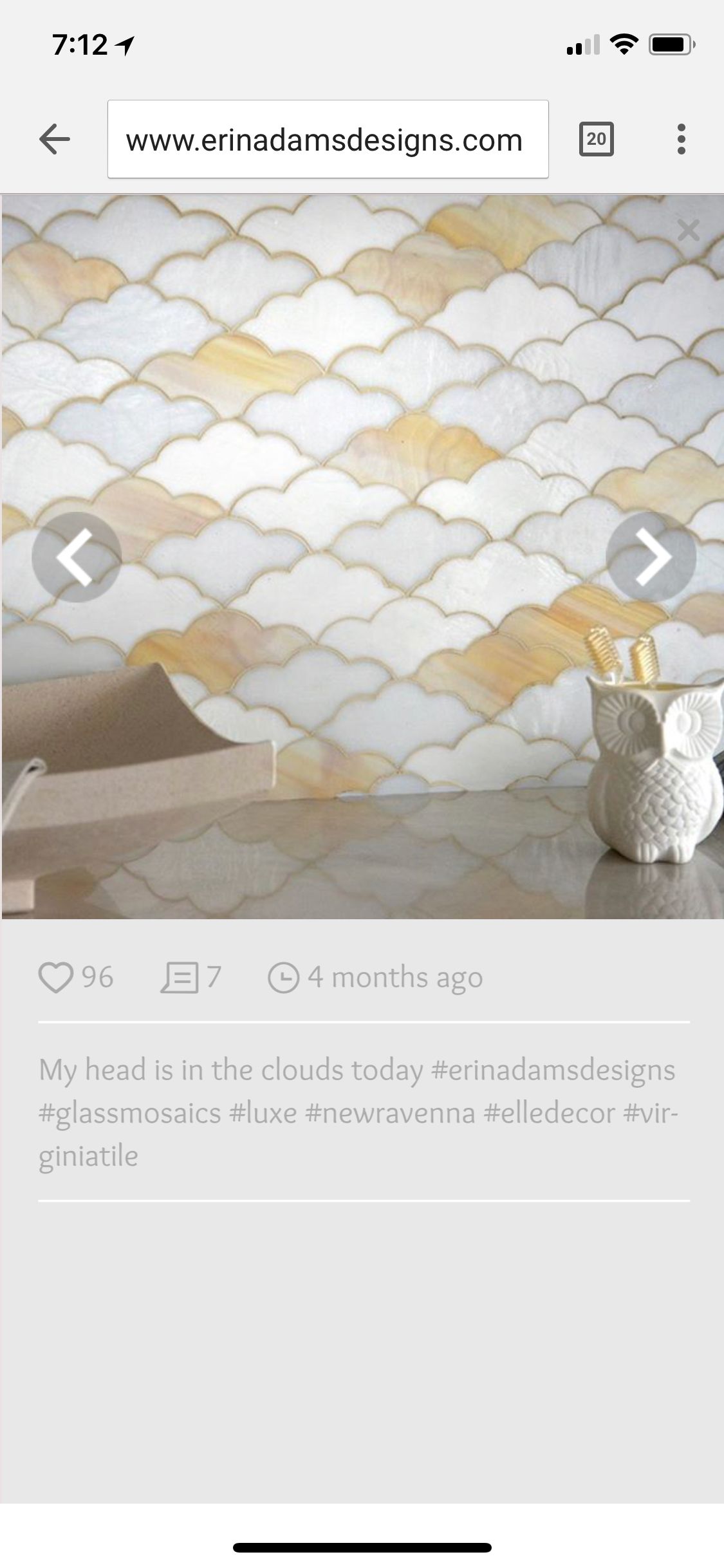 Pin by Molly Morgan on Tiles | Elle decor, Mosaic glass, New ravenna