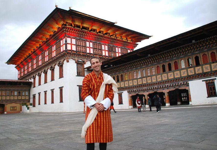 Mr Jon Lecturer Of Beijing University In Traditional Bhutanese Attire He Is The Next Door Neighbor Of Mark Zucker Bhutan Travel Companies Tourism Department