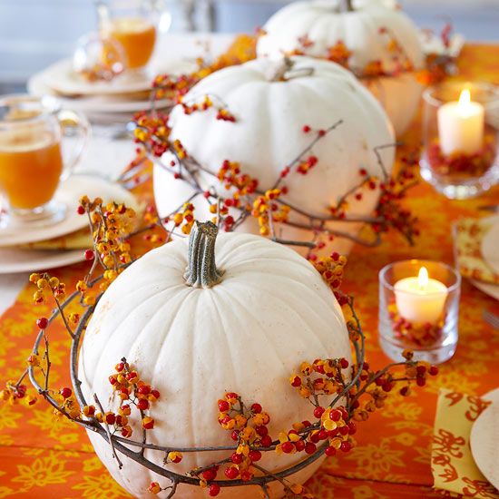 29 Easy Fall Centerpieces Starring Natural Elements Fall Decorating Projects Pumpkin Decorating Projects Fall Thanksgiving