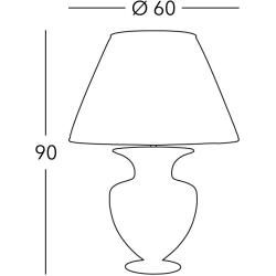 Kolarz® Tischleuchte Anfora in Libertà Gold/Antique, 90cm Anfora 0423.71l.ga Kolarz #antiquefarmhouse