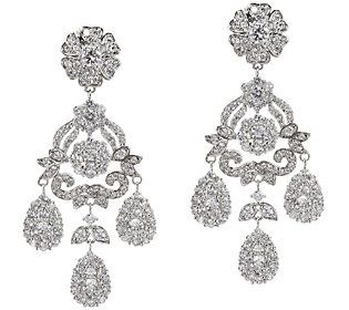 The Elizabeth Taylor 12 40 Cttw Simulated Diamond Earring Qvc The Elizabeth Taylor 12 40 Cttw Simulated Diamond Earring