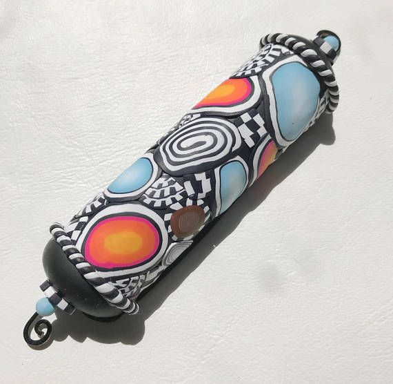Hand Crafted Artistic Mezuzah with Kosher Scroll Arte Judaica, Mezuzah