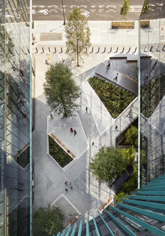 SCAPE recalls diagonal paths of the L’Enfant Plan for Washington, D.C. for Midtown Center Plaza design | #landscapearchitecture #architecture #washington #midtown #DC #lenfant #design #urban #space #urbanism #plaza #people #publicspace Landscape Plaza, Landscape And Urbanism, Landscape Design Plans, Landscape Architecture Design, Urban Landscape, Landscape Architects, Landscape Steps, Landscape Lighting, Contemporary Architecture