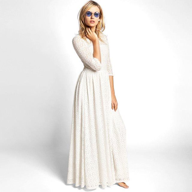 Robe Longue En Tulle Brodé Brigitte Bardot Redoute Party