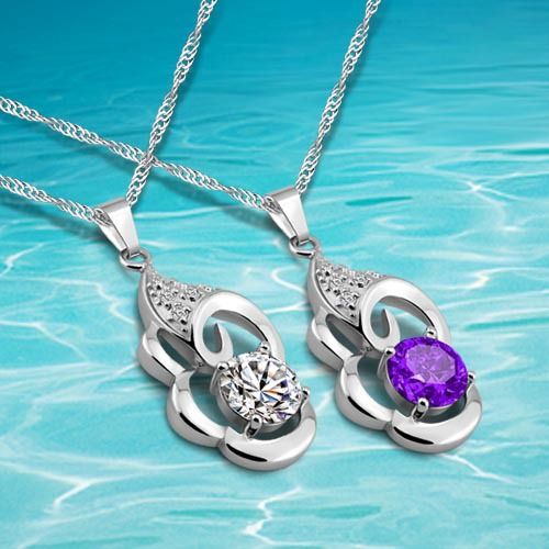 Sterling Silver Jewelry Pendants & Charms Solid CZ Circle Pendant Sterling Silver Jewelry Pendants & Charms Solid CZ Circle Pendant