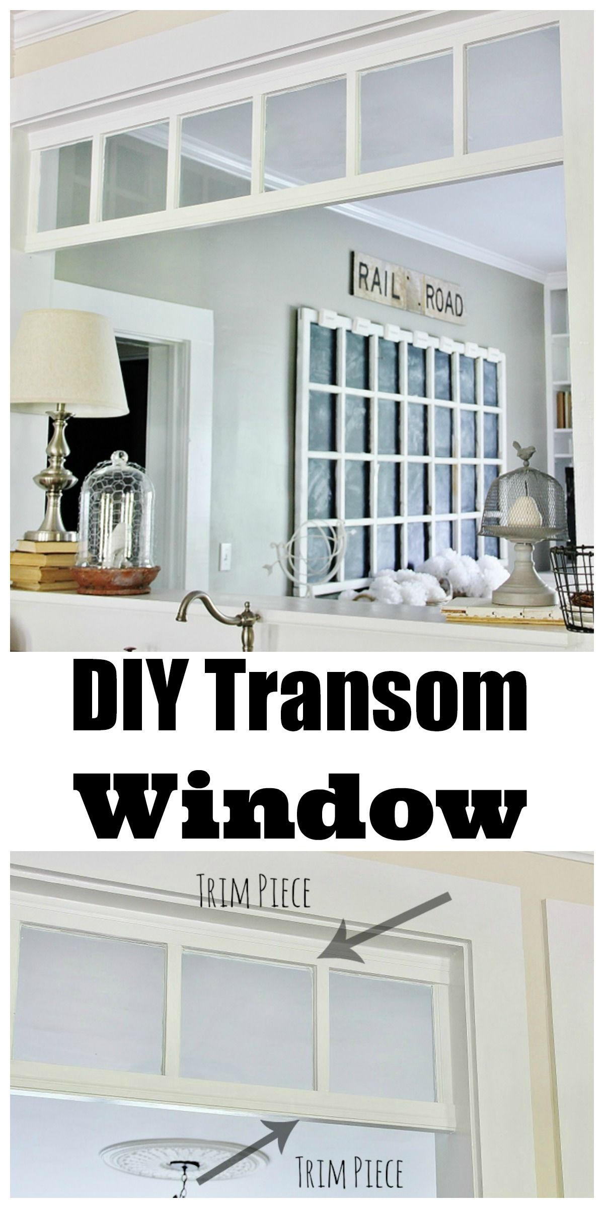 How To Make A Diy Transom Window Home Remodeling