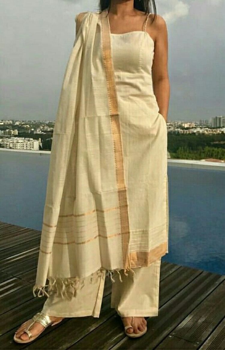 3 Ways to get your White Mangalagiri suits done 3 Ways to get your White Mangalagiri suits done