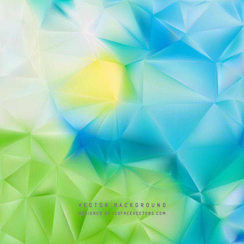 Blue Green Polygonal Background Design Background Design Vector