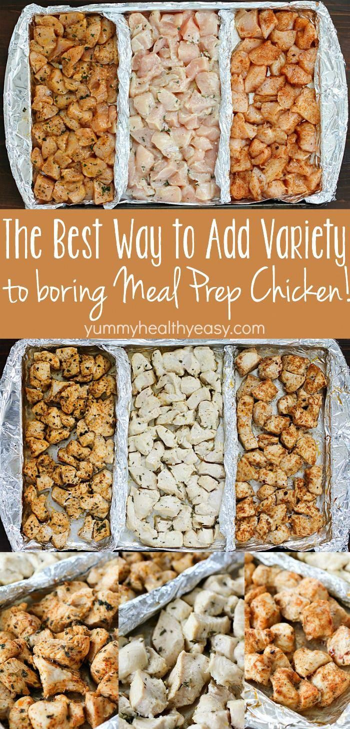 How to Add Variety to Meal Prep Chicken! #weeklymealprep