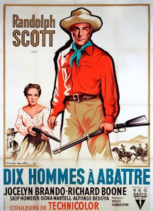 Ten Wanted Men Westerns /& Cowboy Movie Posters