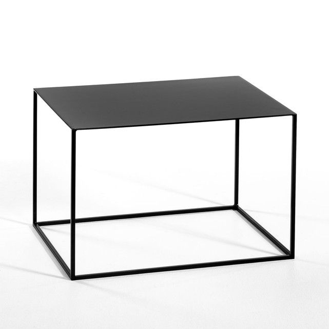Bout De Canapé Romy Rectangulaire Am Pm 60 Euros Sufisamment Large Pour Accueillir La Platine Et Les Enc Metal Coffee Table Side Nesting Tables - Small Black Metal Rectangle Side Table Bout De Canapé Romy Rectangulaire Am Pm 60 Euros Sufisamment Large Pour Accueillir La Platine Et Les Enc Metal Coffee Table Side Nesting Tables - Small Black Metal Rectangle Side Table
