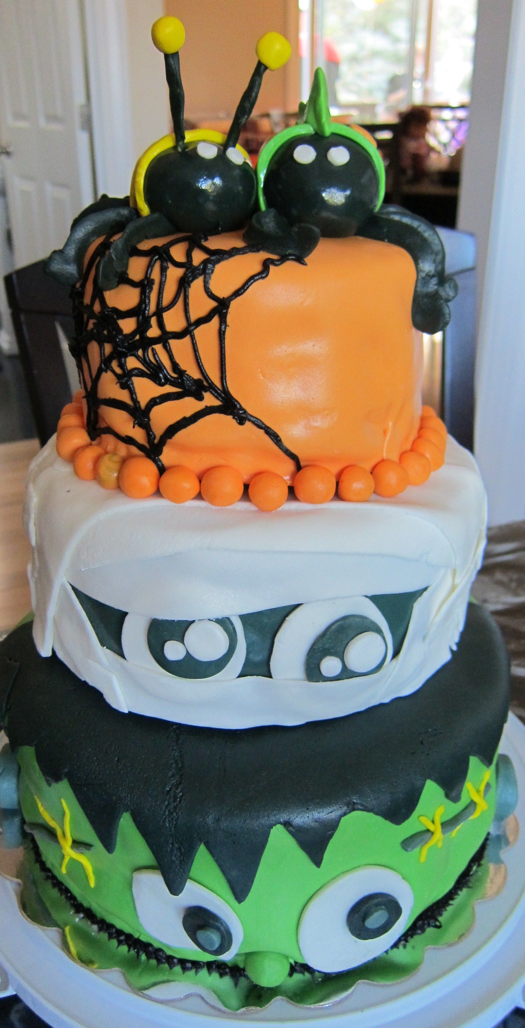 Spooktacular Halloween birthday cake