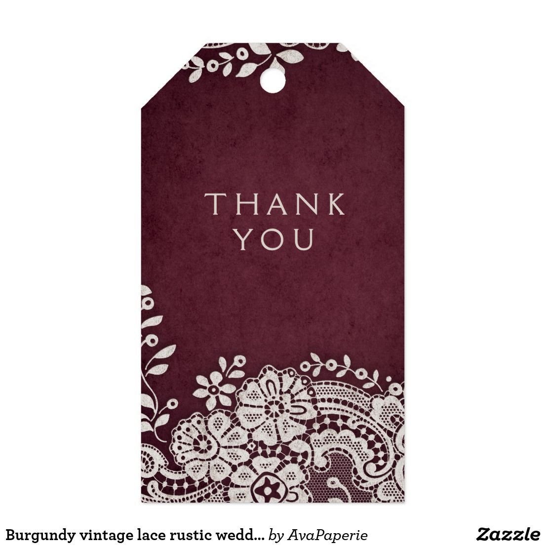 Burgundy Vintage Lace Rustic Wedding Thank You Gift Tags Elegant Floral Design With Couples Burgundy Vintage Lace Rustic Wedding Thank You Gift Tags Elegant Floral Design With Couples