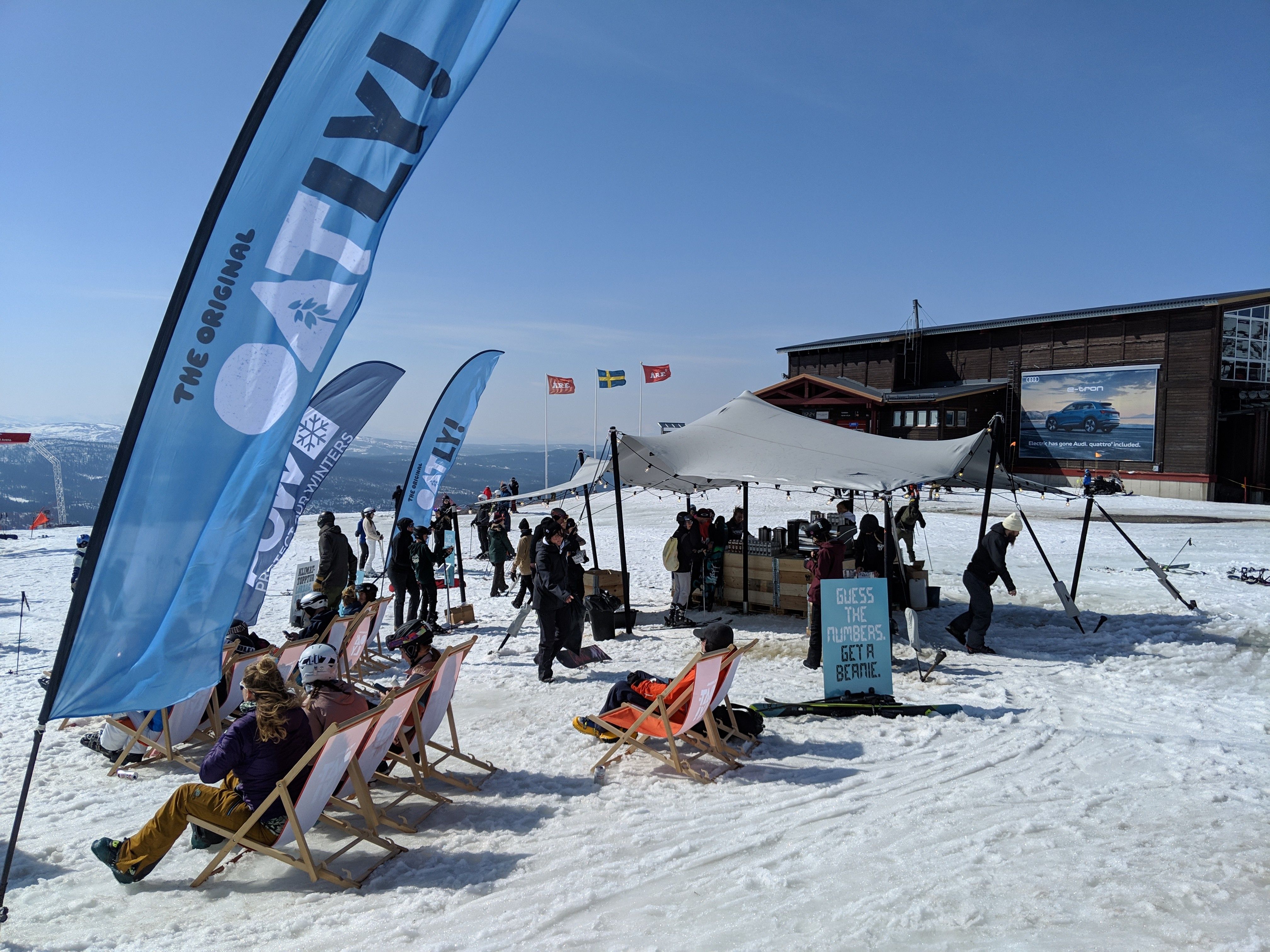 Oatly, Åre Sessions | Pop up, Manta ray, Tält Oatly, Åre Sessions | Trädgårdsfest, Pop up, Tält