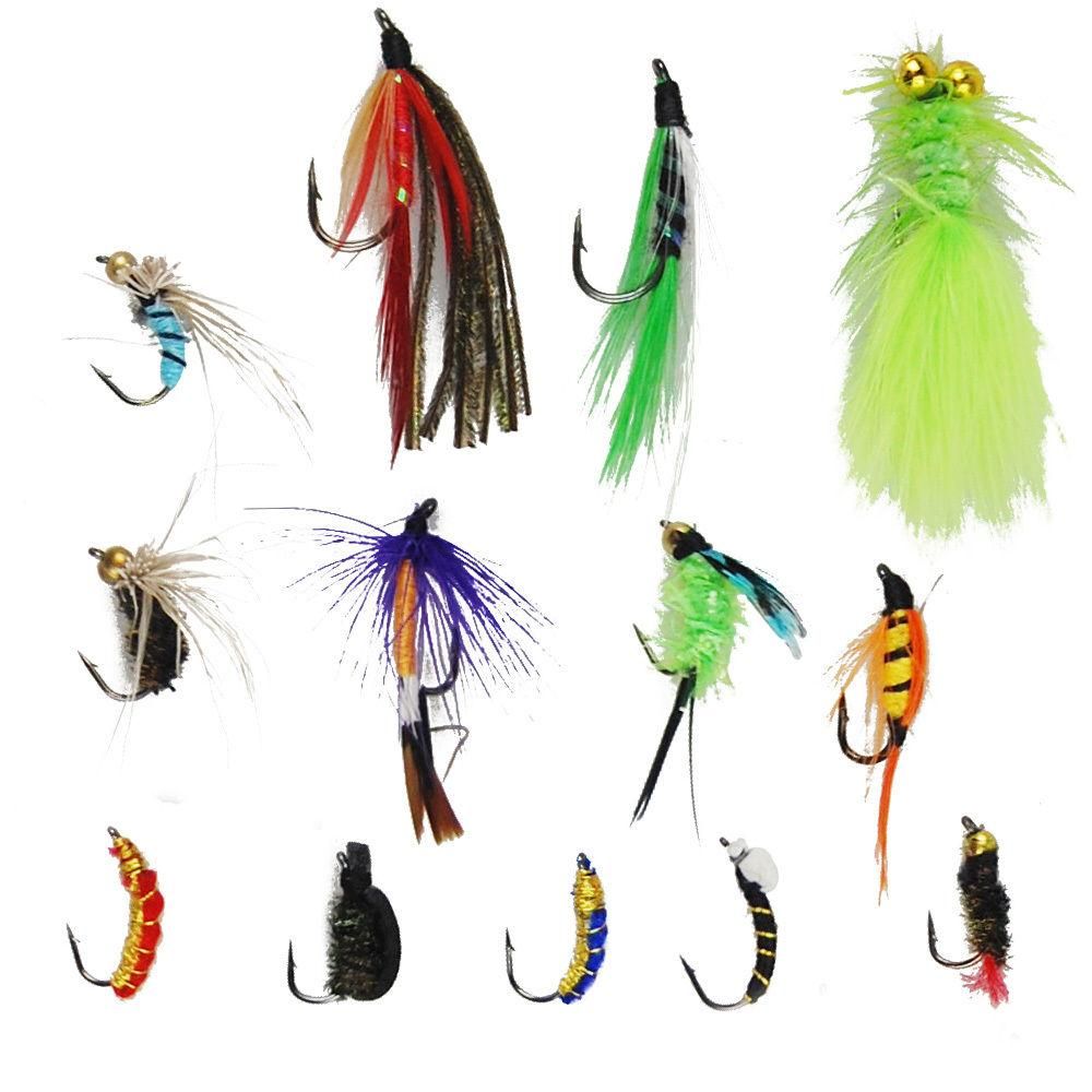 6 x Silver Bladed Minnow Fly Lures Trout Salmon Bass Pike Sea fishing