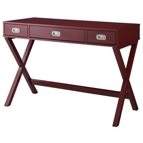 Target New Crafty Table But In The Wood Grain Color Campaign Desk Salsa Red Threshold