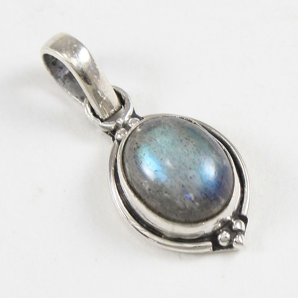Balinese sterling Silver Pendant White Mabe Pearl silver 925 Bali granulation art jewelry #1pm