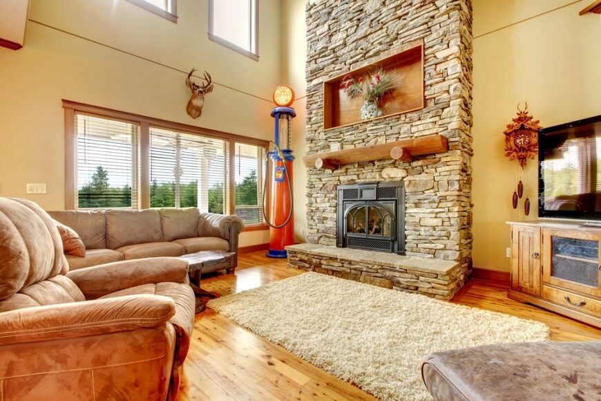 25 Incredible Stone Fireplace Ideas Family room design