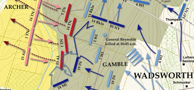 Writing A Sociology Essay Battle Map Showing The Iron Brigades Attack Upon Archers Brigade At Gettysburg Persuasive Essay Thesis Statement Examples also Essay On Advice No Man Can Take Those Colors And Live Civil Wars And American Essay Disadvantages Internet