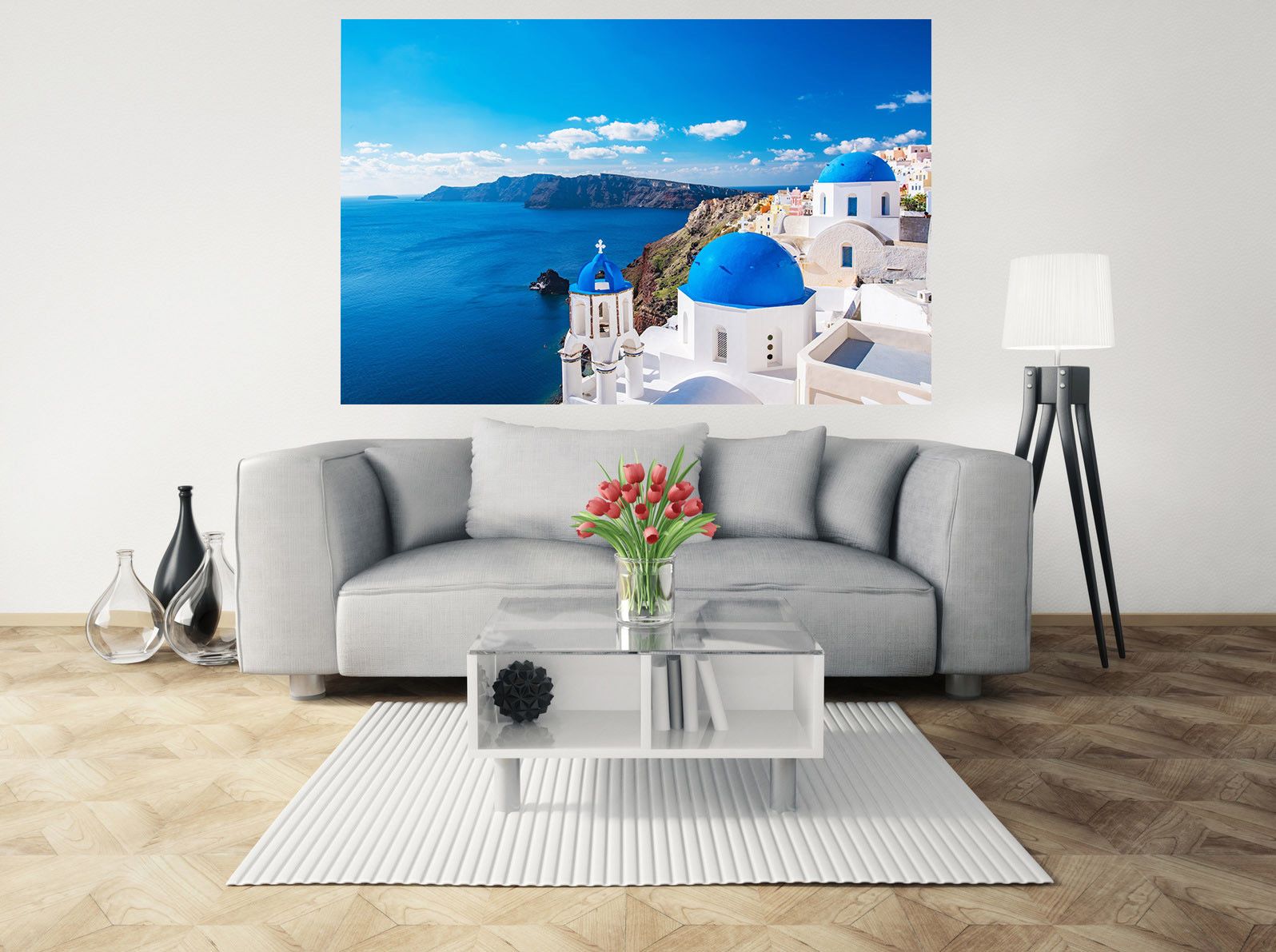 Greece sea ocean wall sticker art Decal paper Mural ocean view beach Vinyl N191