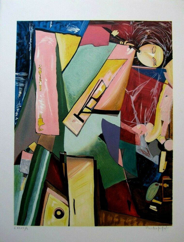 PABLO PICASSO Portrait of Dora Maar 29.5/" x 21.5/" Lithograph 1993 Cubism