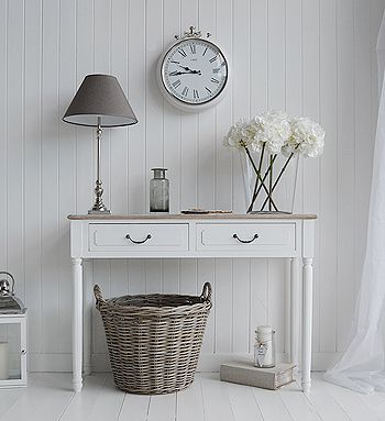 Provence Hall Table From White Cottage Furniture Neutral Tones Provence Hall Table From White Cottage Furniture