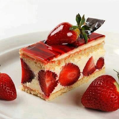 Delicioso Postre De Fresas Pasteles Deliciosos Pastel De Dulces Postres Con Fresas