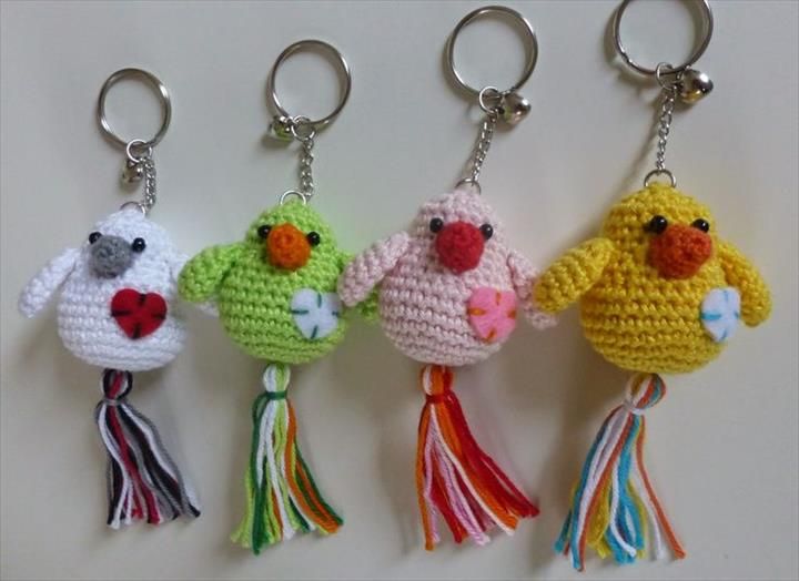 62 Easy Handmade Fun Crochet Pattern Keychains | DIY to Make Crochet