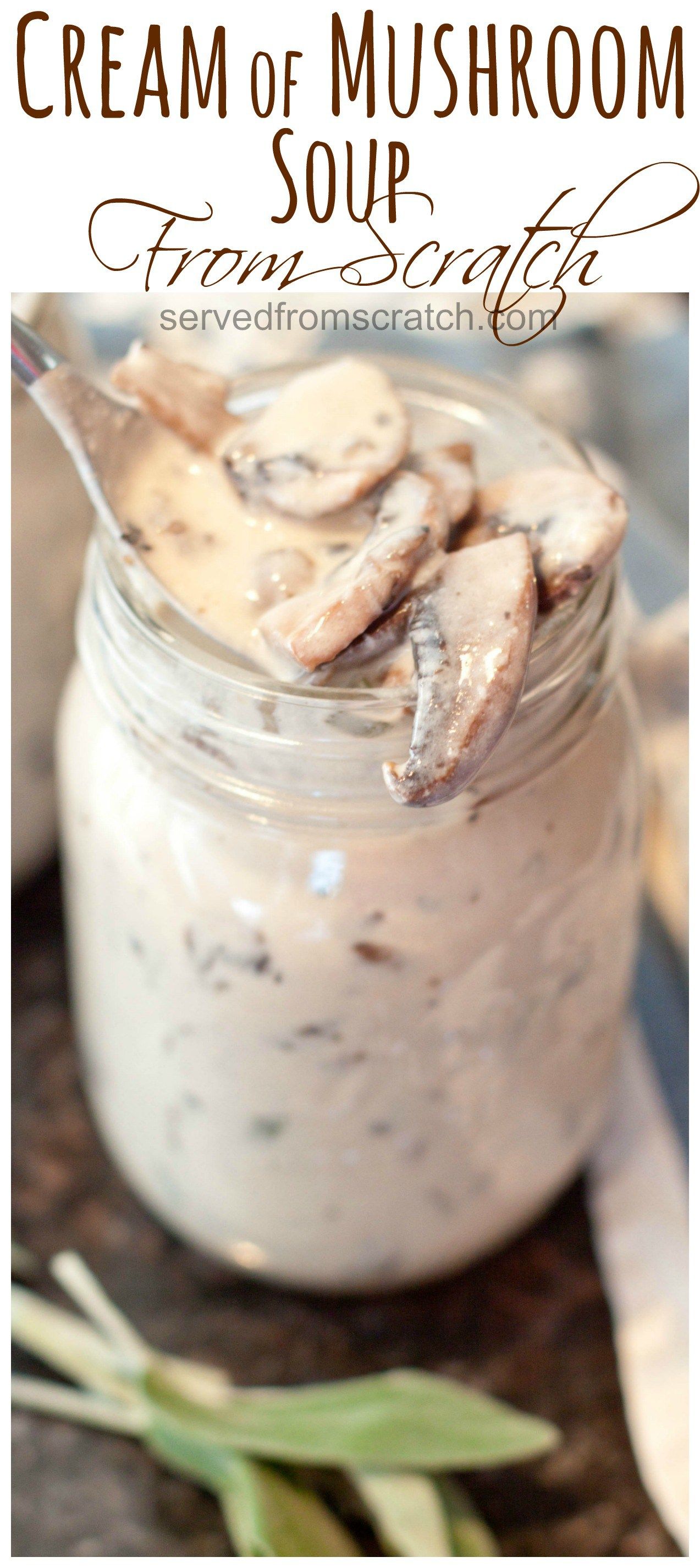 Ditch the can! Make your own Cream of Mushroom Soup from scratch! #soup #mushroomsoup #fromscratch #creamofmushroom Mushroom Soup Recipes, Stew Recipes, Chili Recipes, Cooking Recipes, Healthy Recipes, Chicken Recipes, Recipes Dinner, Potato Recipes, Casserole Recipes