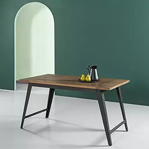 Like Bug 120x60 Cm Zinus Fully Rubber Wood Dining Table Wood