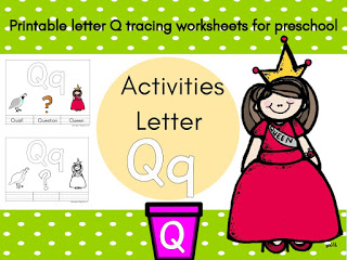 حرف Q للاطفال احرف اللغة الانجليزية Preschool Activities Tracing Worksheets Activities