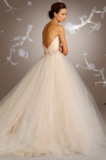 Completely Obsessed With This Sherbet Tulle Bridal Ballgown By Tulle Bridal Ballgown