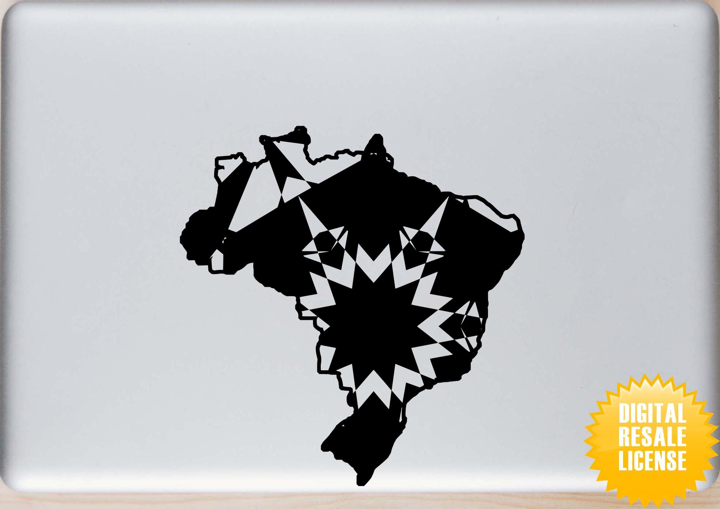 Brasil Map Mandala Halloween Edition SVG Digital Image Sell Download File