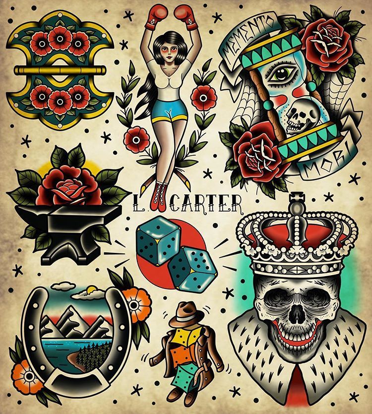 Pin By Virginie Price On Shane In 2020 Traditional Tattoo Prints Traditional Tattoo Old School Traditional Tattoo Illustration