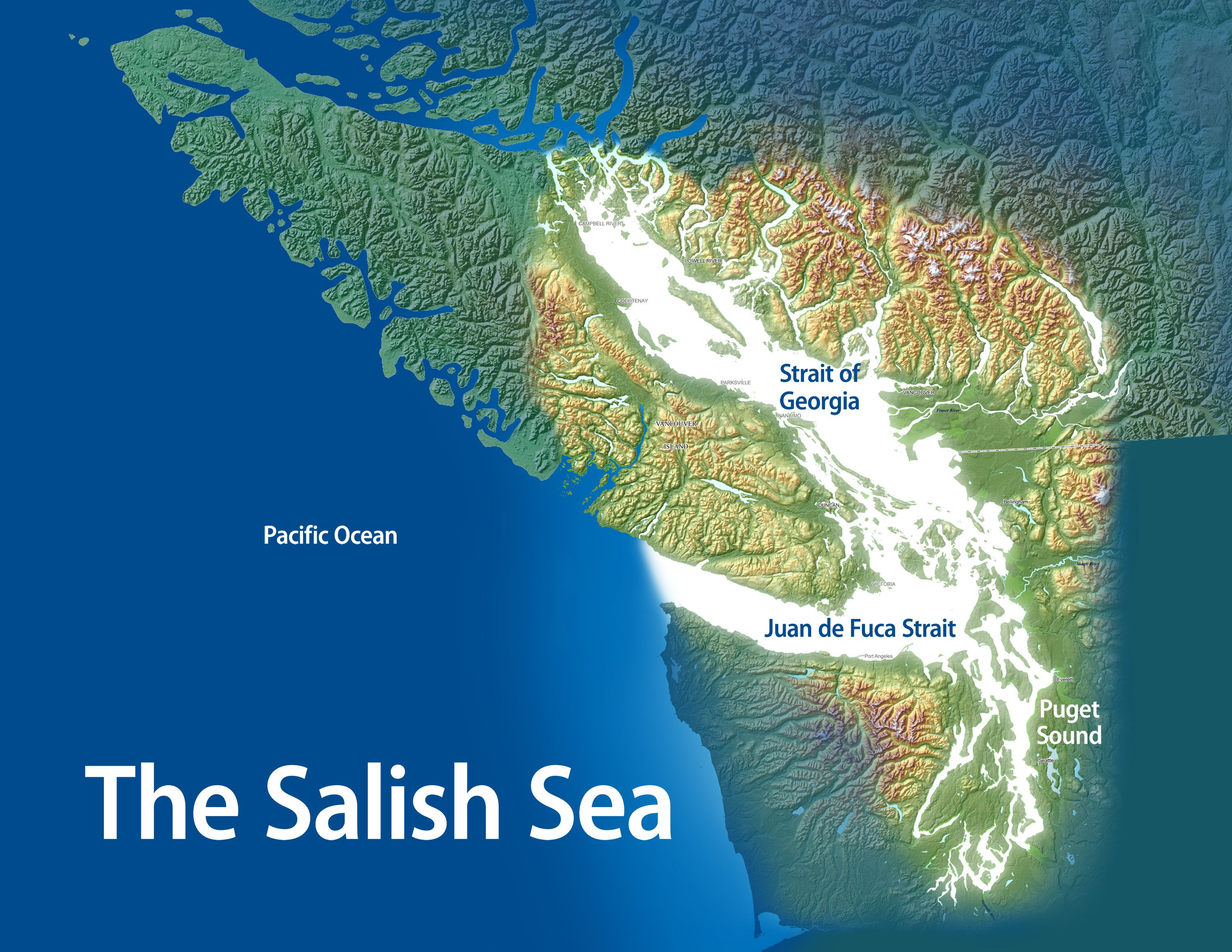 The Salish Sea Pacific Northwest Victoria Vancouver Island Pacific