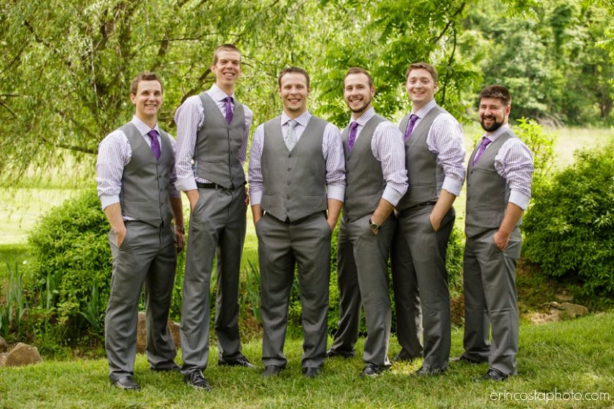 Groomsmen Gray Purple Google Search Lauren S Wedding Ideas Purple Checkered And Gray Vest