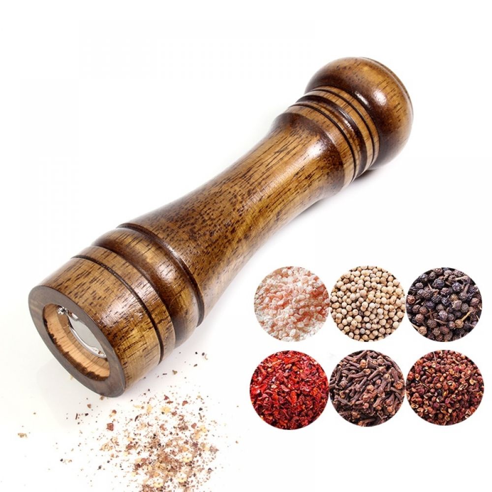 Wood Salt and Pepper Mill Solid Wooden Mills Grinder