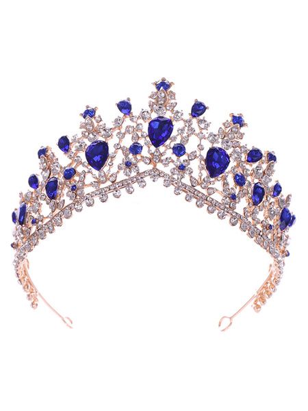 Coiffe mariage diadème strass métal accessoires de cheveux pour la mariée
