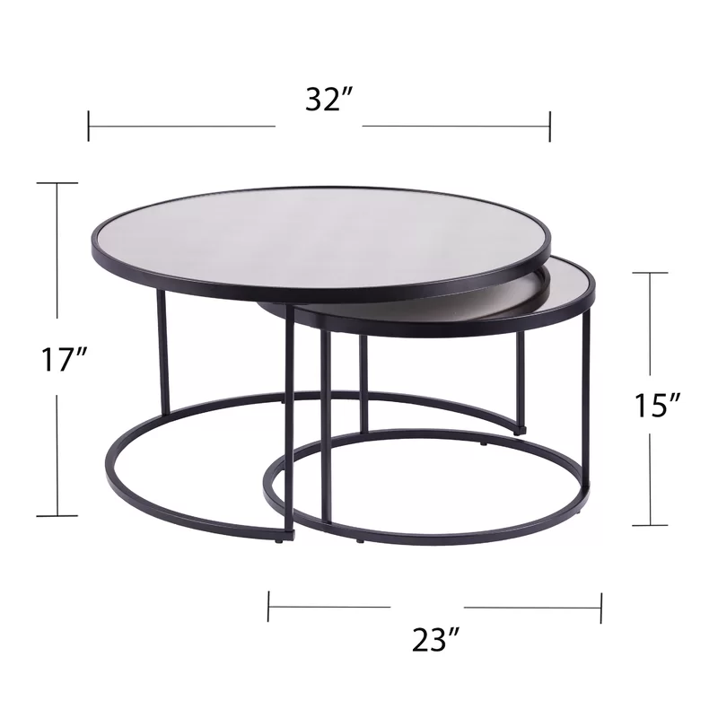 Downham 2 Piece Coffee Table Set Coffee Table Coffee Table Setting Nesting Coffee Tables