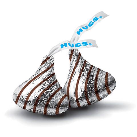 Hershey S Hugs Milk Chocolate Hugged By White Creme 12 Oz