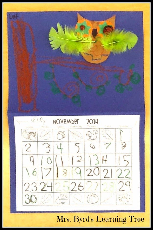 november calendar picture ideas