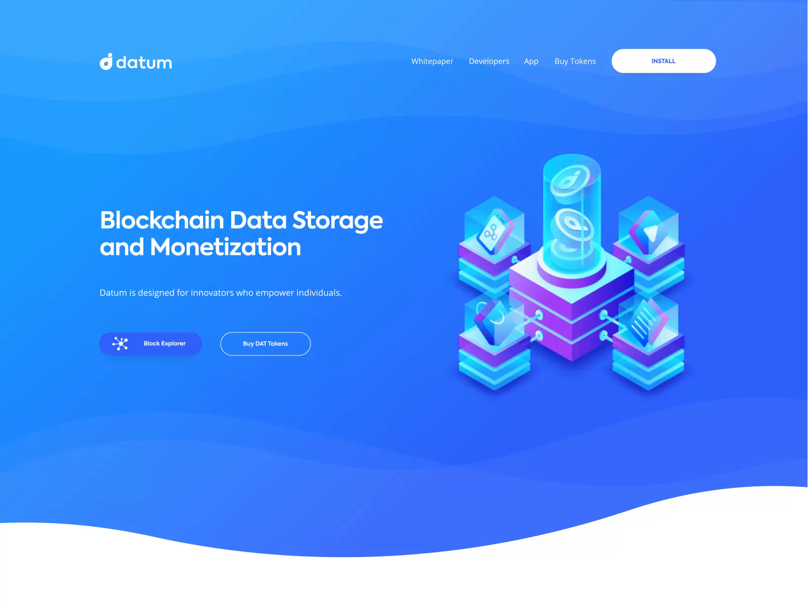 Datum Homepage Animation by Ramotion Branding website design, Web