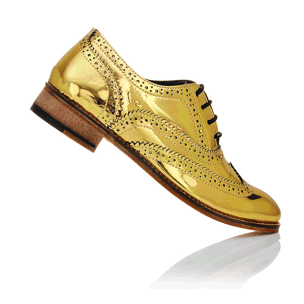 Mirror Finish Gold Magic Shoes Metallic Brogues - Gold Mirror Leather Shoes Mirror Finish Gold Magic Shoes Metallic Brogues - Gold Mirror Leather Shoes