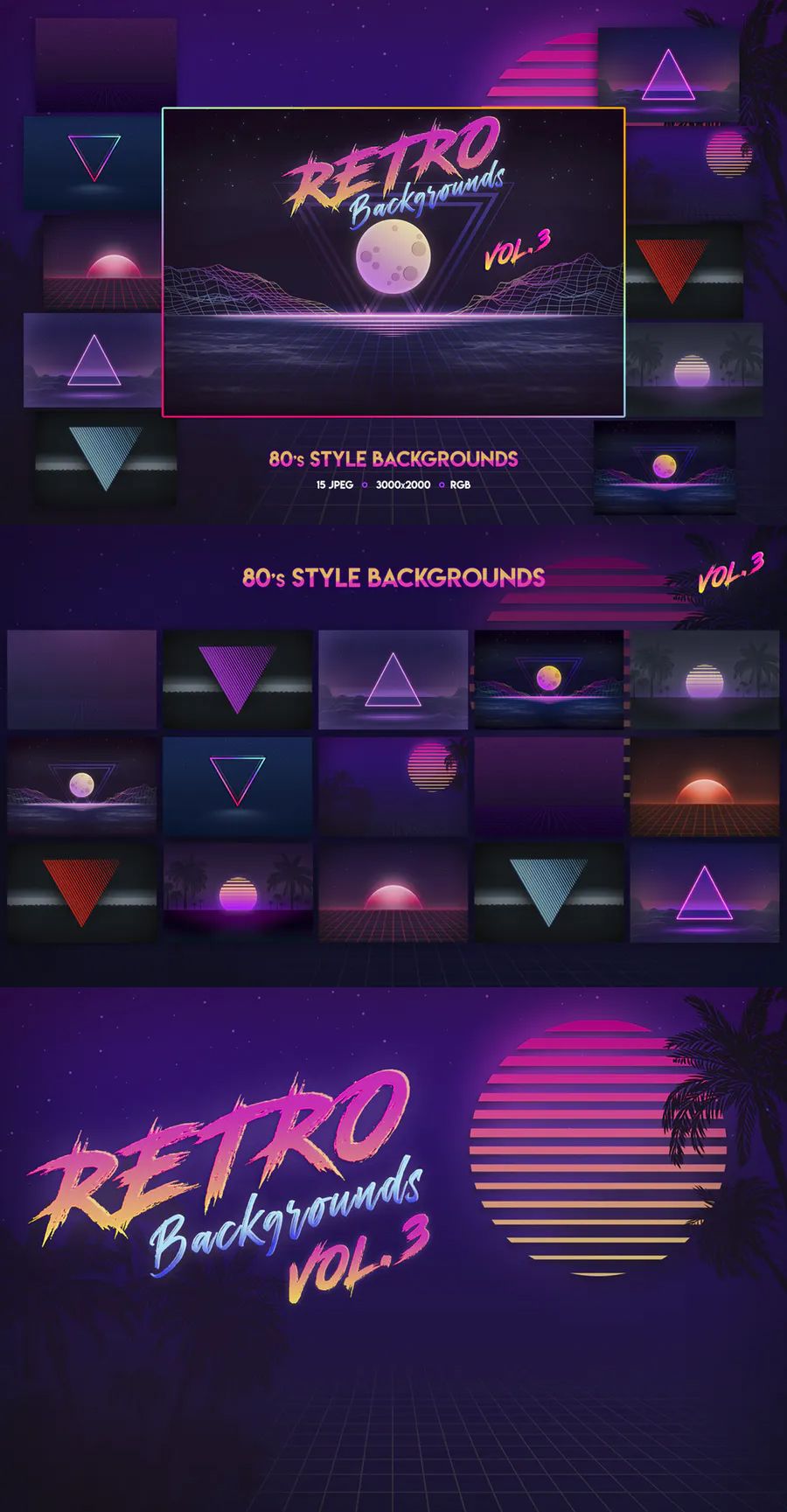 80s Retro Backgrounds
